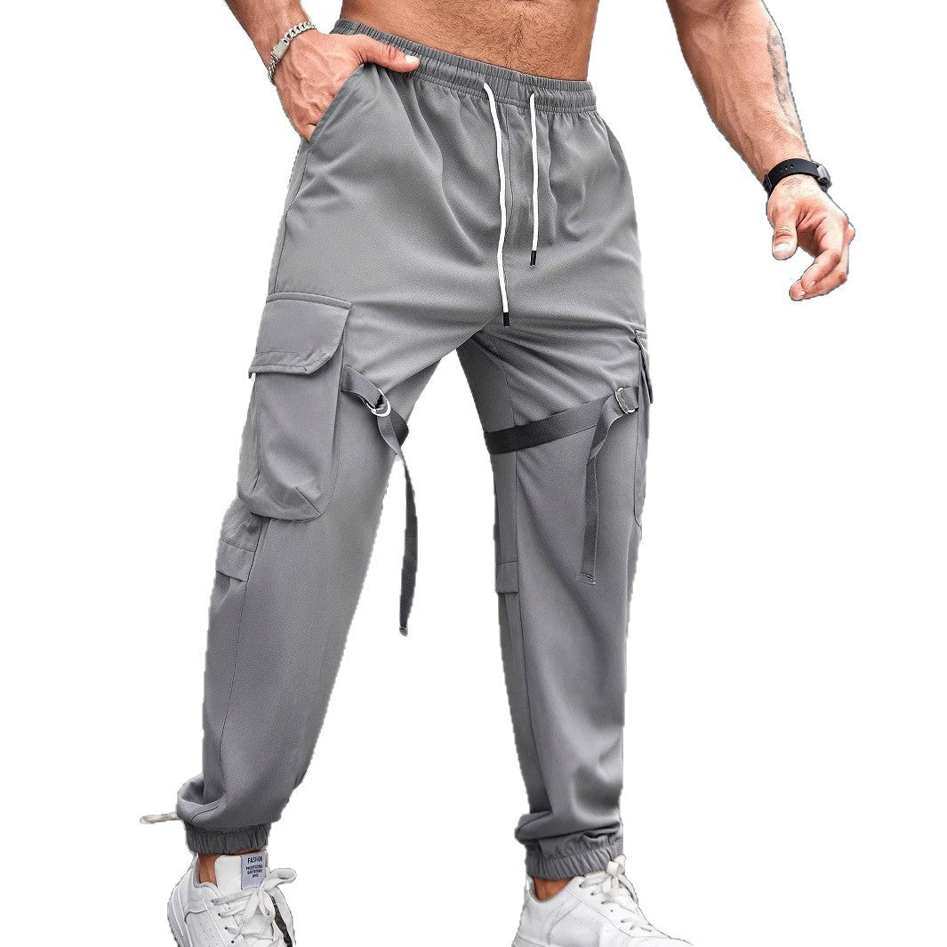 Herren Trainingshose Cargo-Style mit Taschen Modern