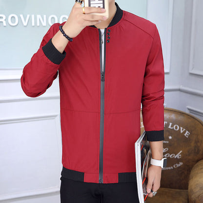Herren Freizeitjacke Leicht Stehkragen Modern Stylish - BerlinGlamour