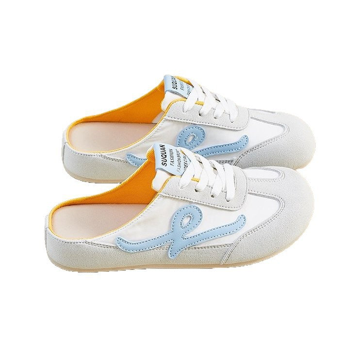 Damen Slipper Bequem Elastisch Schnürsenkel Warm