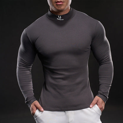 Herren Funktionsshirt Stehkragen Hochwertig Sportlich