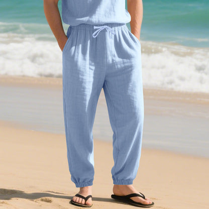 Herren Strandhose Leicht Lockere Sommerhose