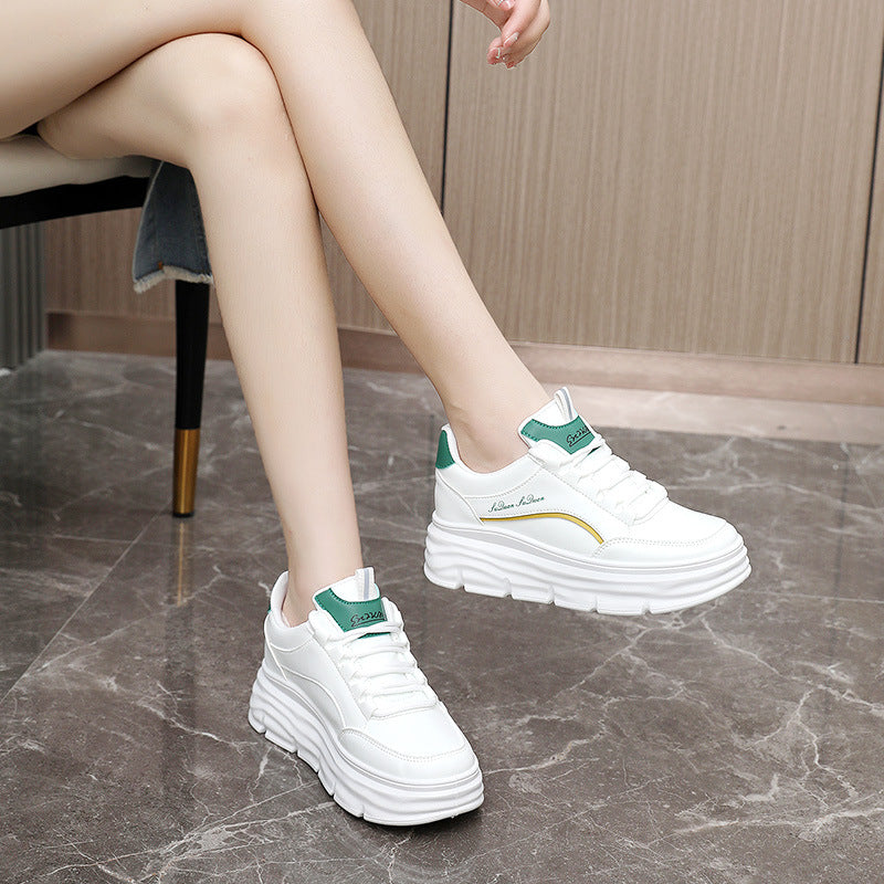 Damen Sneaker Plateau Komfortabel Flexibel Moderne Mode