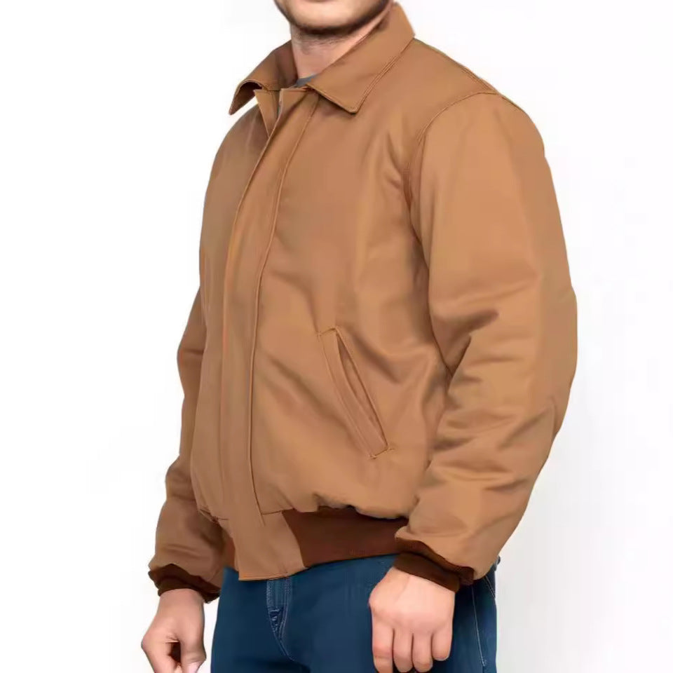 Herren Bomberjacke Mit Taschen Elastisch Modern