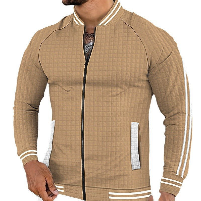 Herren Sportjacke Steppjacke Modern Reißverschluss Taschen