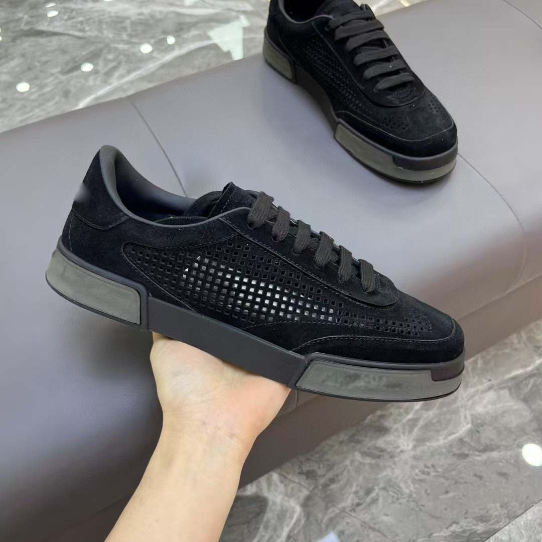 Damen Sneaker atmungsaktiv Wildleder perforiert Sportlich