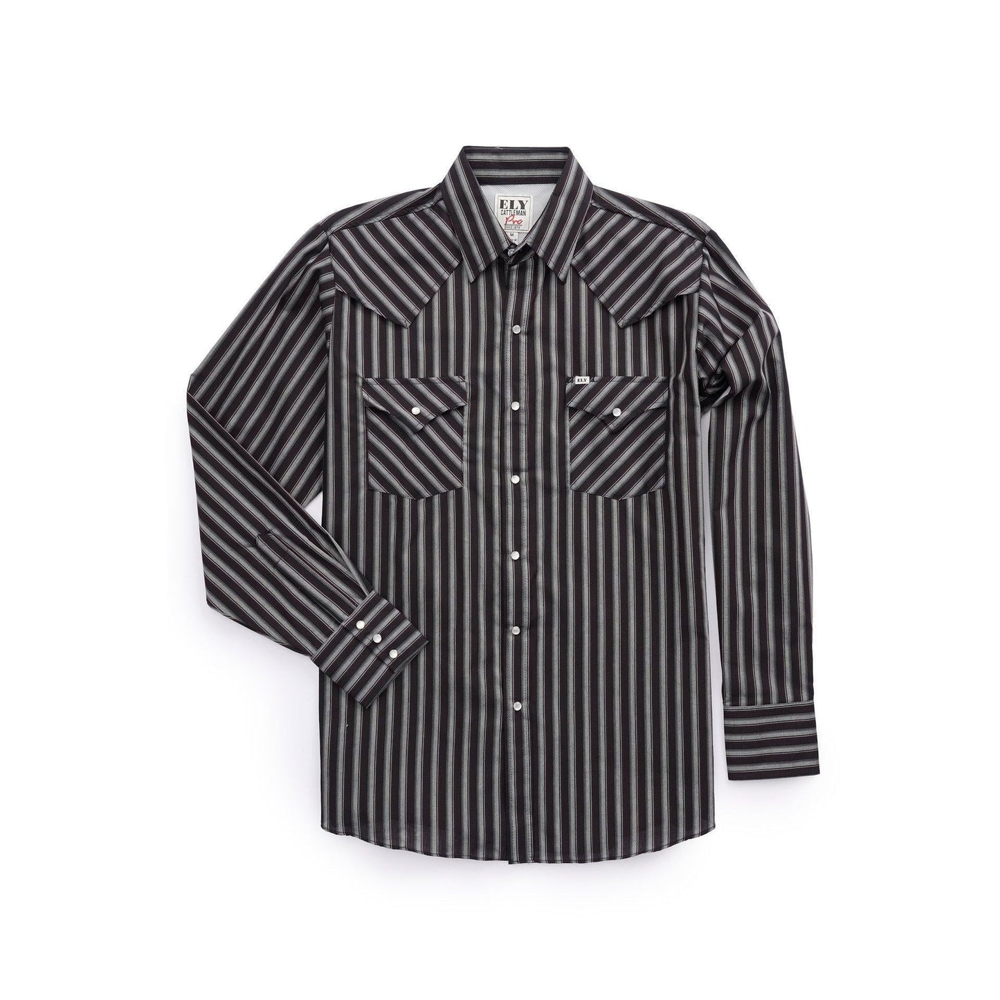 Herren Westernhemd Modern Cowboyshemd Grau