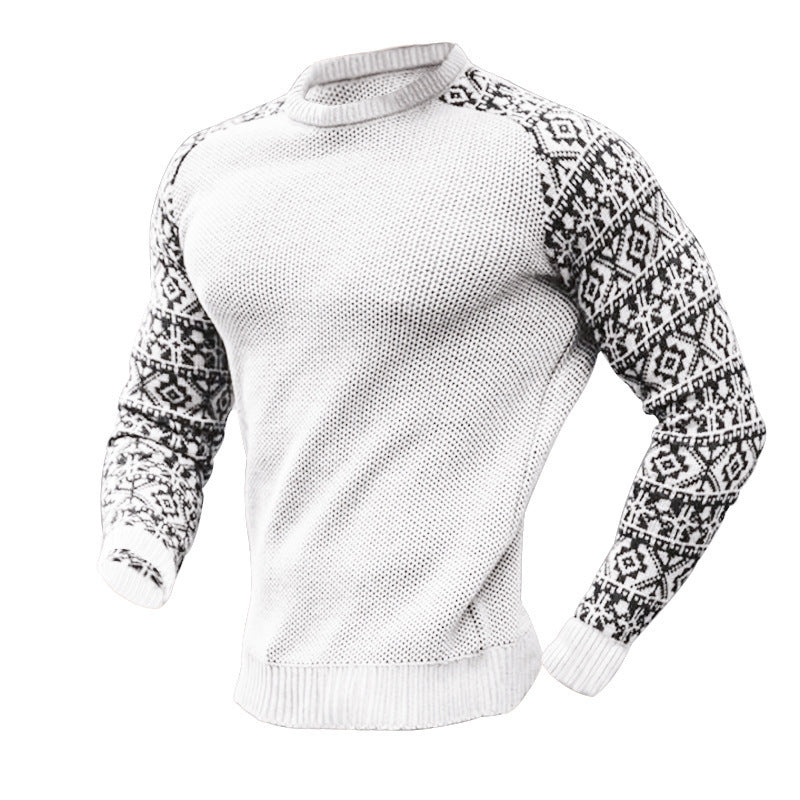 Herren Pullover Strick Grafikmuster Modern Berlin - BerlinGlamour