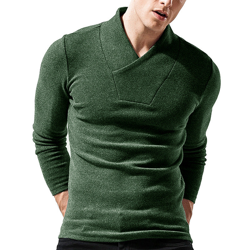Modischer Herren Pullover Asymmetrischer Kragen Trendig