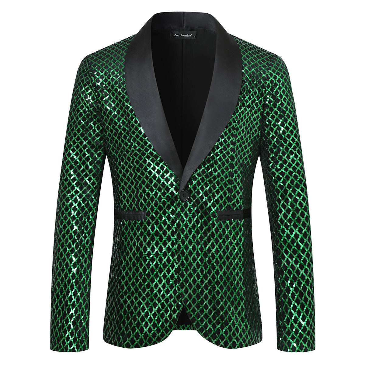 Herren Blazer Pailletten Luxus Anzug Jackett Elegant - BerlinGlamour