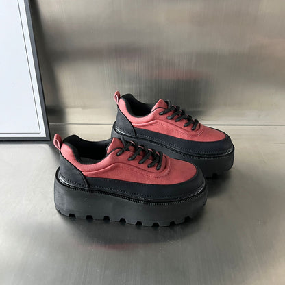 Damen Chunky Sneaker Plateau Rutschfest Komfort Schuhe