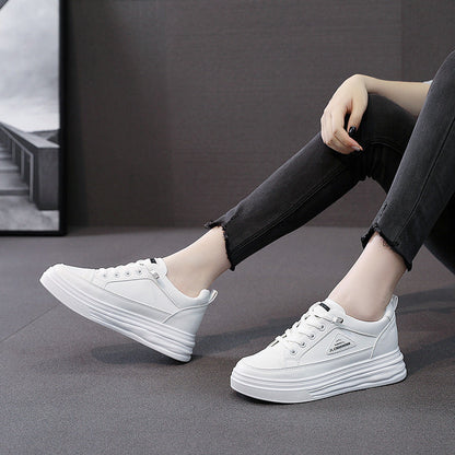 Plateau Sneaker Damen Stylisch Atmungsaktiv Rutschfest