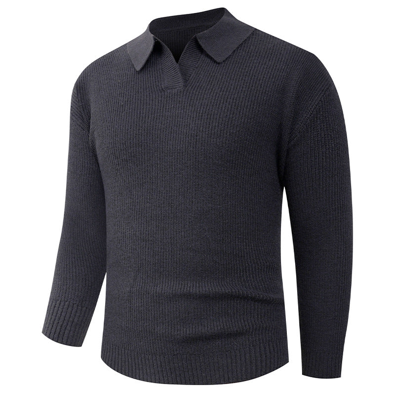 Herren Pullover Lässig Moderner Kragen