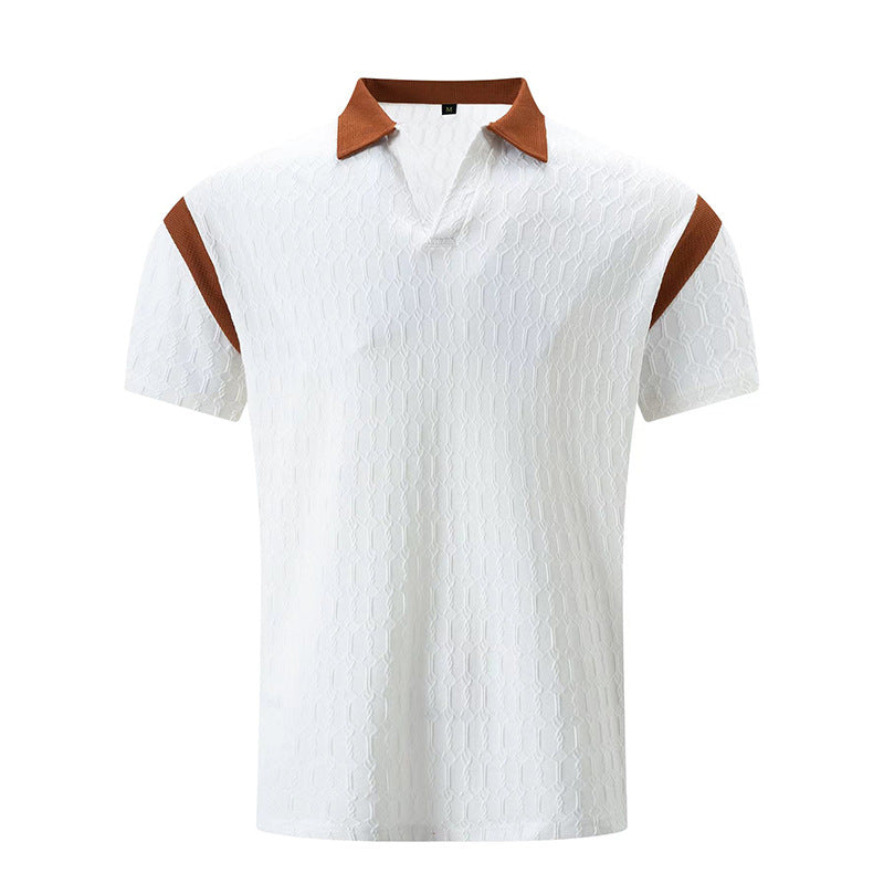 Herren Poloshirt Kurzarm Sportlich Strukturiert
