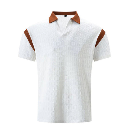 Herren Poloshirt Kurzarm Sportlich Strukturiert