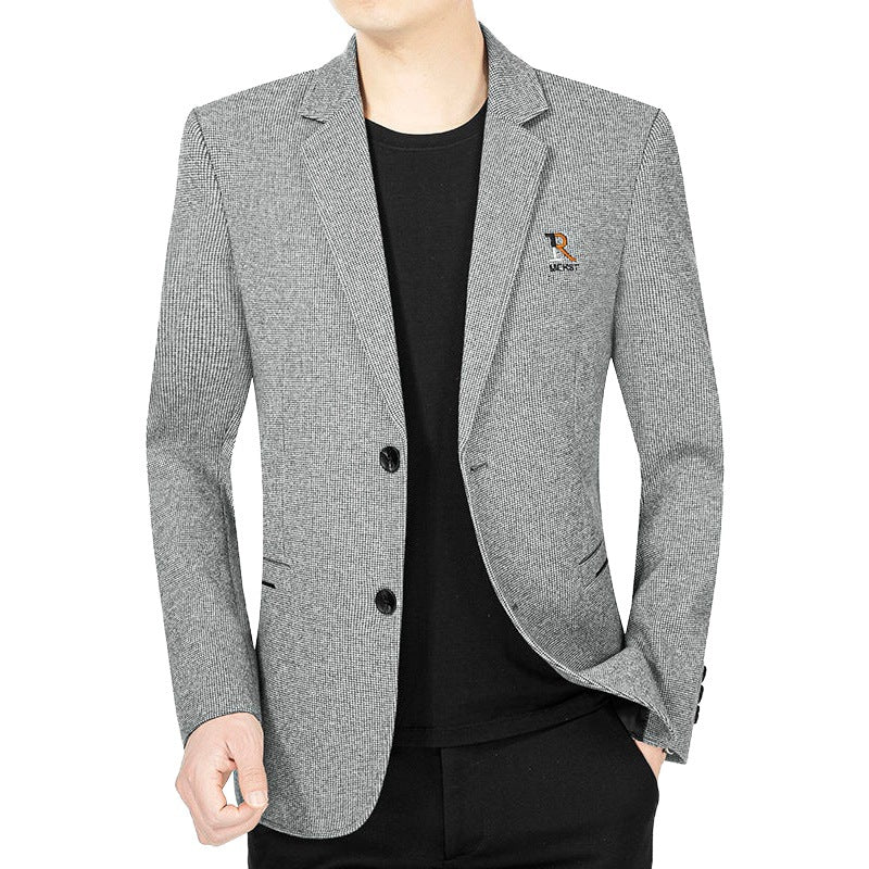 Herren Blazer Jacke Modern Slim Fit mit Struktur