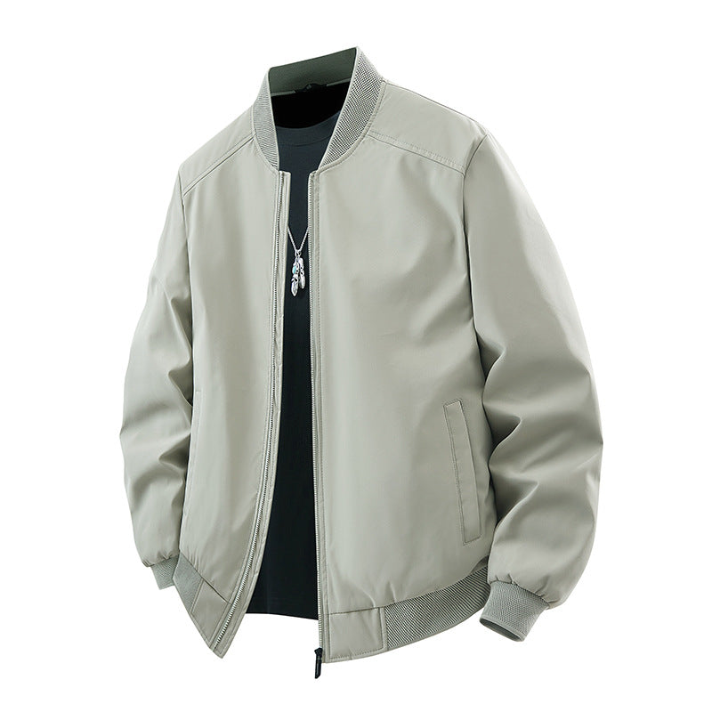 Herren Bomberjacke Leder Modern Schwarze