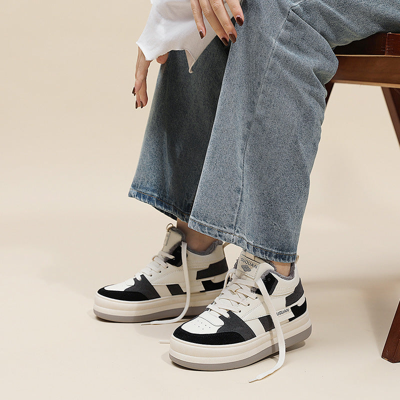 Damen Sneaker Chunky Bequem Strapazierfähig