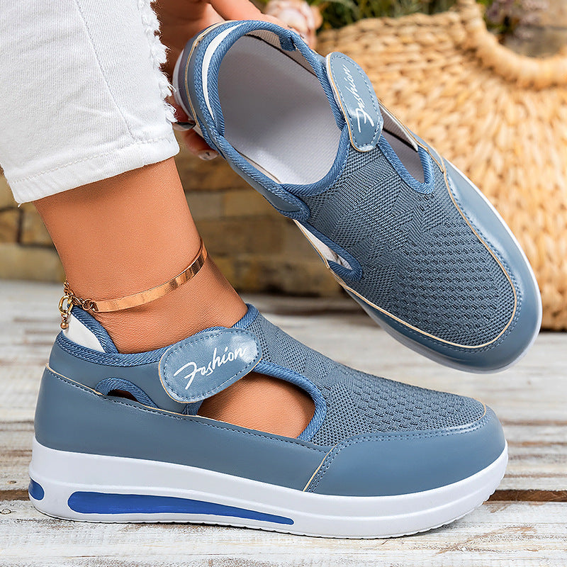 Damen Sportschuhe Atmungsaktiv Slip-On Sneaker bequem - BerlinGlamour