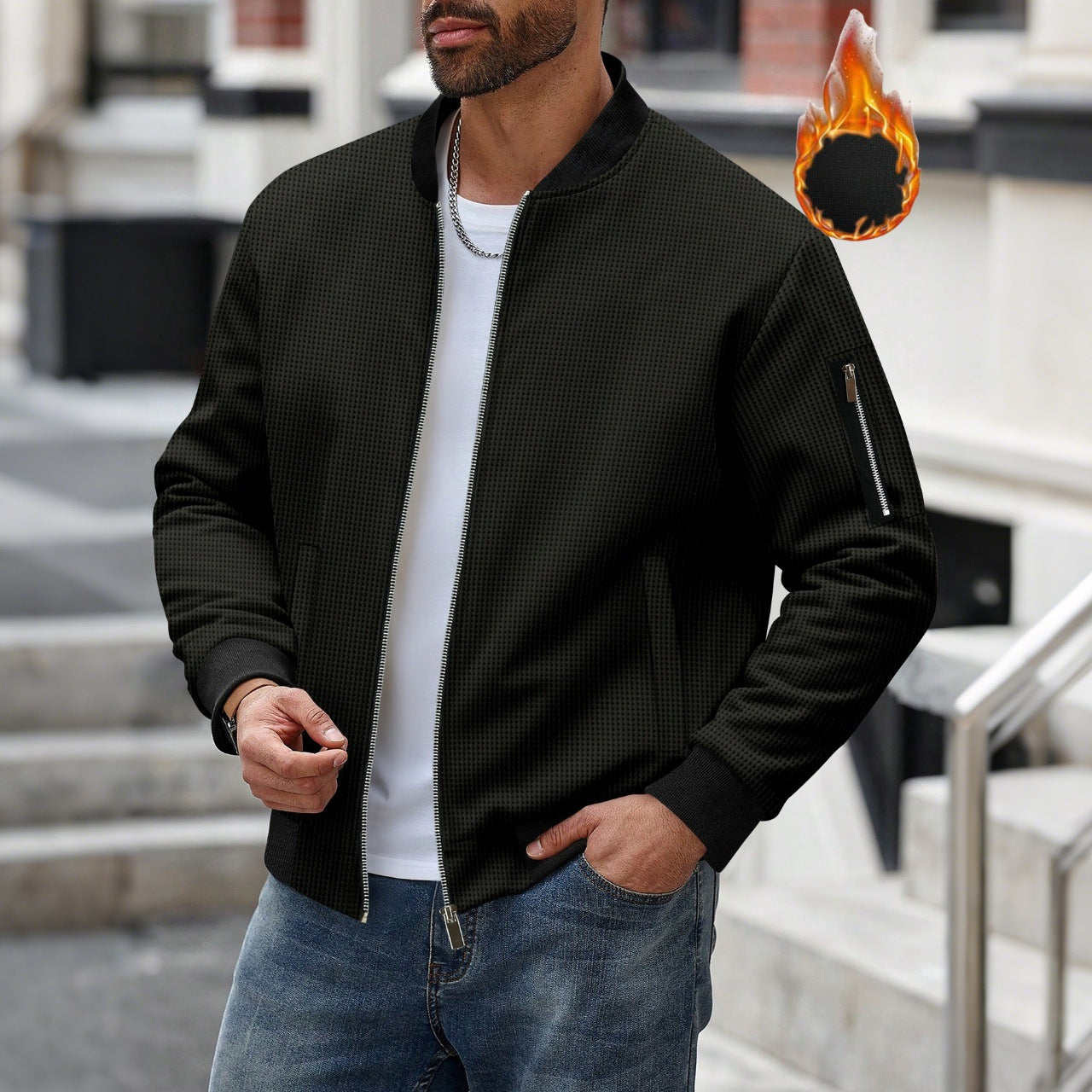Herren Bomberjacke Lässig Modern Urban Style - BerlinGlamour