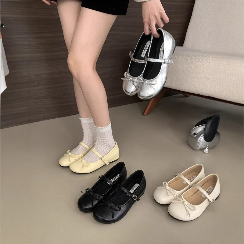 Damen Ballerinas Elegante Riemchen Schuhe für Frauen