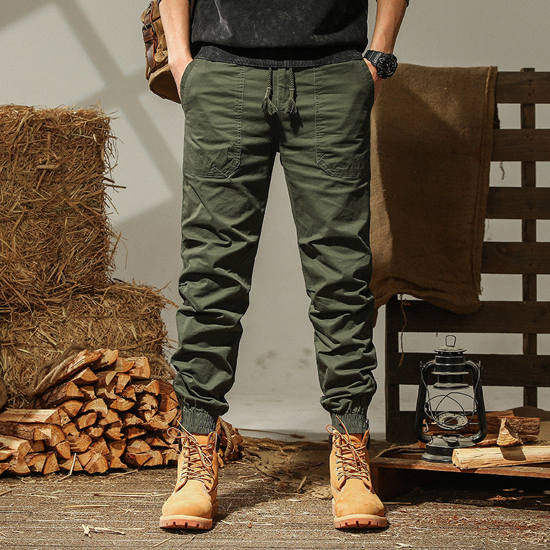 Herren Cargo-Hose Sportlich Elastisch Mehrere Taschen