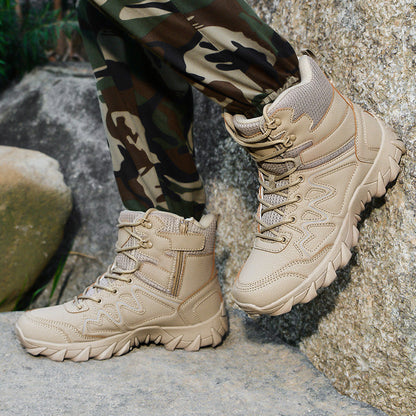 Herren Wanderstiefel Hoch Knöchelschutz Rutschfest Outdoor