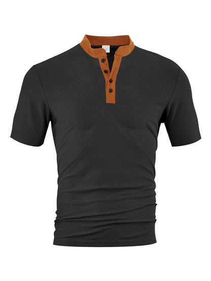 Herren Polohemd Elegantes Design Strukturiert Modern