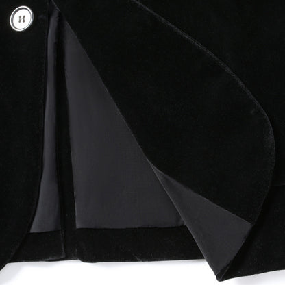 Herren Samtblazer Elegant Schlanker Schnitt Modern