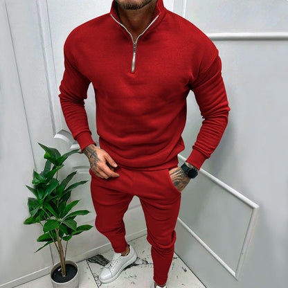 Herren Sportanzug Kapuzenjacke Mit Reißverschluss