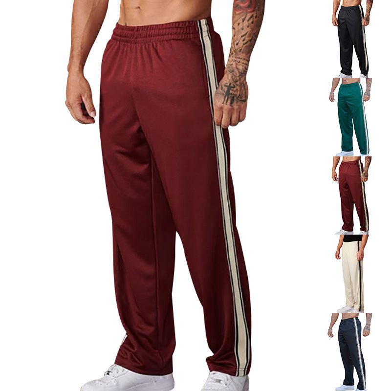 Herren Trainingshose Freizeit Bequem Mit Kontraststreifen - BerlinGlamour