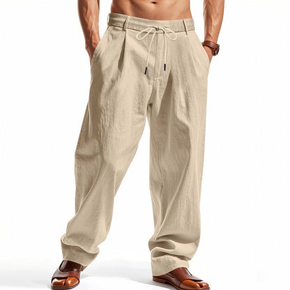 Herren lässige Freizeithose mit eleganten Falten und komfortablem Schnitt BerlinGlamour.