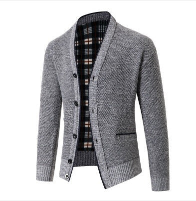 Herren Strickcardigan Karomuster Elegante Oberbekleidung - BerlinGlamour