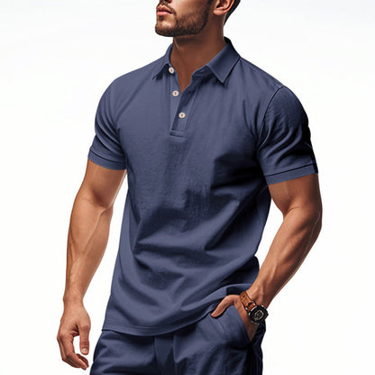 Herren Polo-Hemd Hochwertig Baumwolle Berlin Style