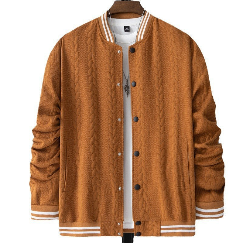 Herren Sportjacke College Style Modern Strukturiert - BerlinGlamour