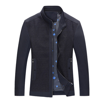 Herren Freizeitjacke Elegant Mit Strukturiertem Design