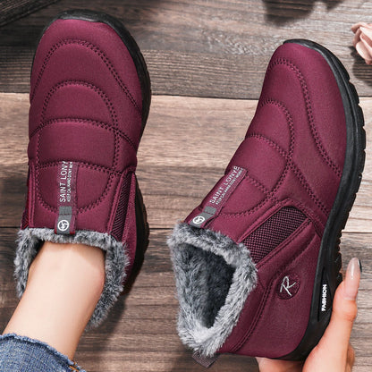 Damen Sneaker Warmfutter Elastisch Bequem Winter - BerlinGlamour