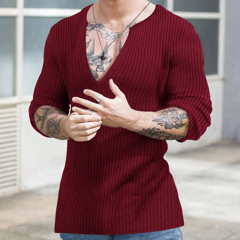 Herren Strickpullover V-Ausschnitt Modern Berlin