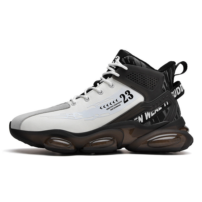 Damen Sport Sneaker Laufschuhe mit Dämpfung Weiss Schwarz