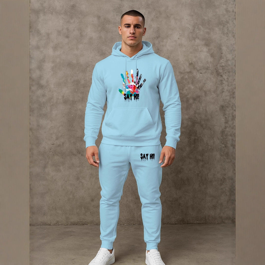 Herren Kapuzenpullover Sportlich mit Grafikdruck Modern