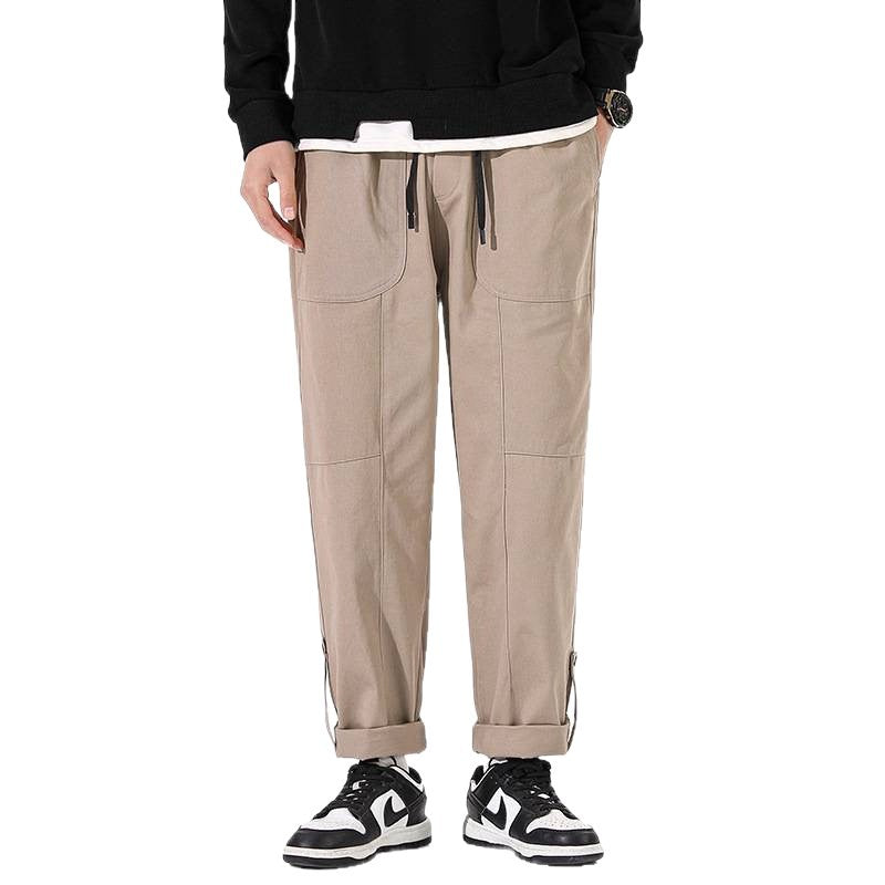 Herren Cargo-Hose Bequem Freizeit Hose Mit Taschen