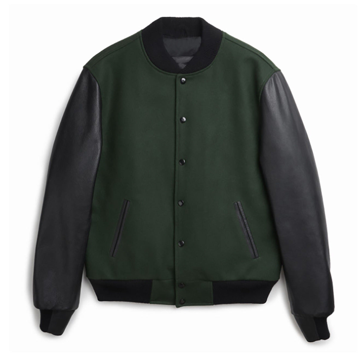 Herren Bomberjacke Leder Elegant Modern