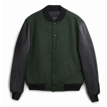 Herren Bomberjacke Leder Elegant Modern