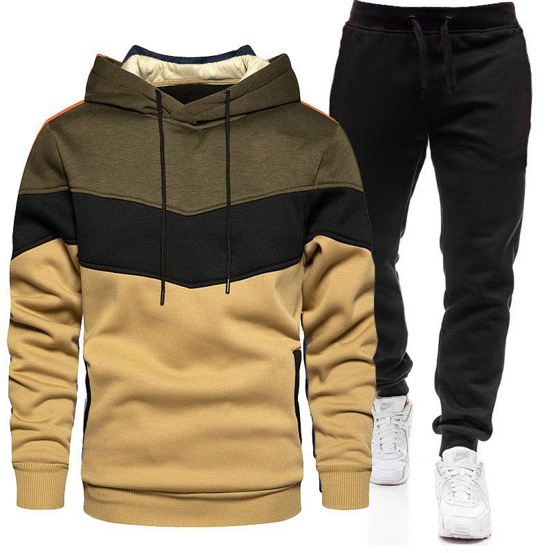 Herren Sportset Kapuzenpullover Jogginghose Grau - BerlinGlamour
