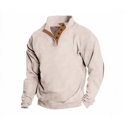 Herren Pullover Modern Strukturiert Kragen Trendy - BerlinGlamour