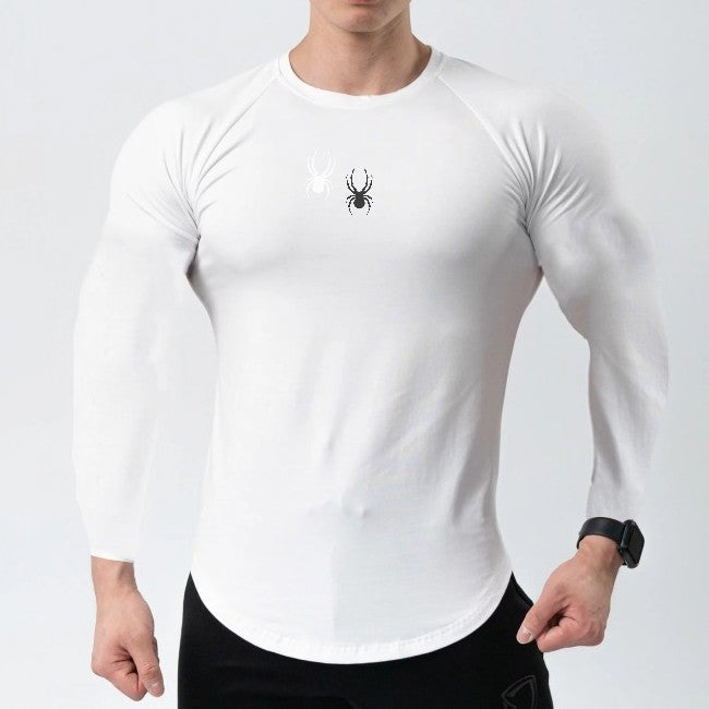 Herren Kompressions-Shirt Atmungsaktiv Sportlich Slim-Fit