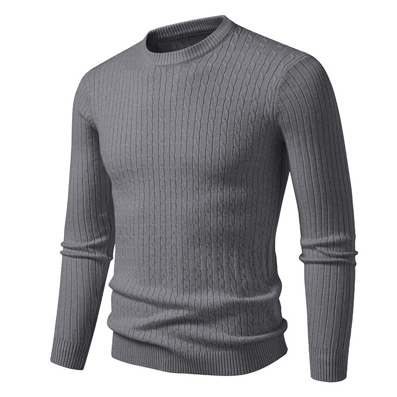 Herren Strickpullover Modern Fein Zopfmuster Trendy
