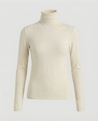 Damen Wollpullover Rollkragen Warm Herbst Winter