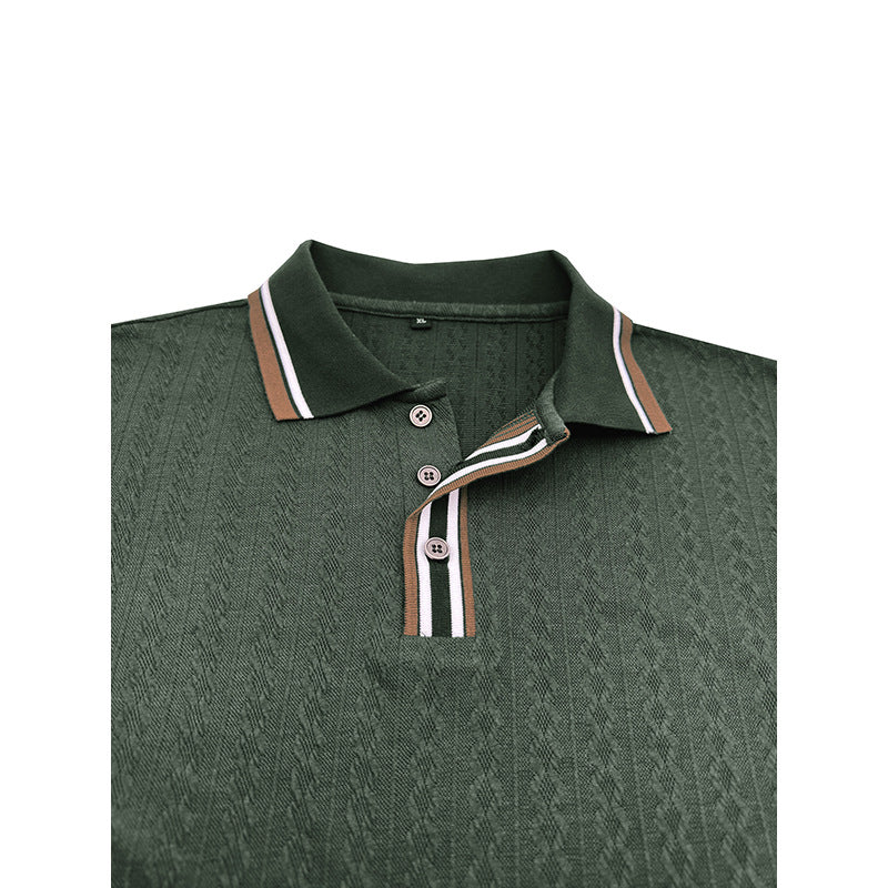 Elegantes Herren Polohemd Langarm Modern Berlin Style