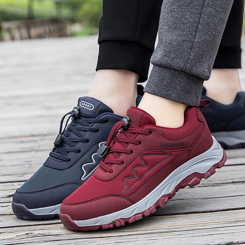 Damen Sportliche Laufschuhe Rutschfest Elastisch Schnellverschluss