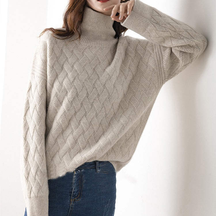 Damen Rollkragenpullover Frühling Leicht Modern